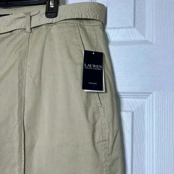 Ralph Lauren Women's Micro Sanded Twill
Belted Wide Leg Pants Brown Size 18W - Picture 11 of 16